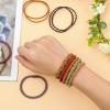 20pcs Hair Tie Bracelets for Women Men, Boho Hair Ties Bracelets Hair Elastics No Damage Ponytail Holders for Thick/Medium/Long Hair (4 Styles, 10 Colors) view 4