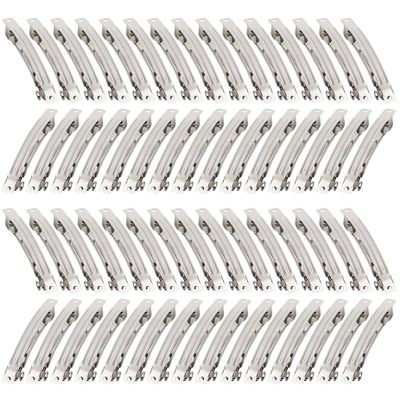 AUEAR, 100 Pack 3.15 Inch French Barrette Hair Clips Metal Blank for Women Girls