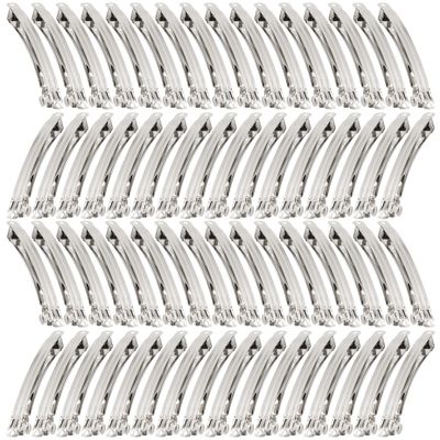 AUEAR, 50 Pack 3.94 Inch Rectangle Metal French Barrette Hair Clips DIY Craft for Bows Snap Ponytail Holder for Women Girl