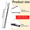 YINGFENG 220pcs Large 2.76-Inch Bobby Pins for Women, Super Grip Black Hair Clips with Box - Reusable Non-Slip Pins for Thick, Long Hair view 2