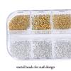 3D Metal Charms Gold Caviar Beads Nail Studs for Women Rivet Nail Art Jewels Decoration Kit view 3