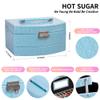 Hot Sugar Girls All-in-One Makeup Kit for Teens 10-16 Years | Beginner Cosmetic Set with Real Makeup Tools & Cosmetics | Birthday Christmas Gift for Girls (Blue) view 3