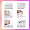 FRUJCDKI handmade real glue series fake nails, black and pink gradient press-on fake nails, long coffin-shaped fake nails, ballerina glue nails (black-M) view 4