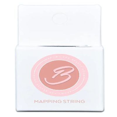 Pre Inked Brow Mapping String Pack of 2 Eyebrow Shaper Thread for Microblading, Professional Esthetician Supplies for Brows Threading & Shaping, Threads for Eyebrows 32ft Each Box