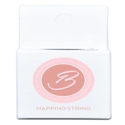 Pre Inked Brow Mapping String  Pack of 2 Eyebrow Shaper Thread for Microblading, Professional Esthetician Supplies for Brows Threading & Shaping, Threads for Eyebrows  32ft Each Box