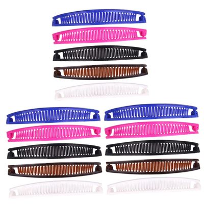 LALAFINA 30 pcs Comb Slim Womengirlsladyrandom French Holder Clip for Creative Clips Shape Color Side Clincher Plastic Ladies Girl Hair Clamp Thick Fish Women Grips Combs Stretch Accessory