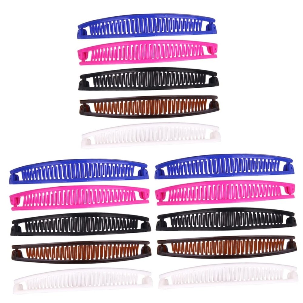 LALAFINA 30 pcs Comb Slim Womengirlsladyrandom French Holder Clip for Creative Clips Shape Color Side Clincher Plastic Ladies Girl Hair Clamp Thick Fish Women Grips Combs Stretch Accessory