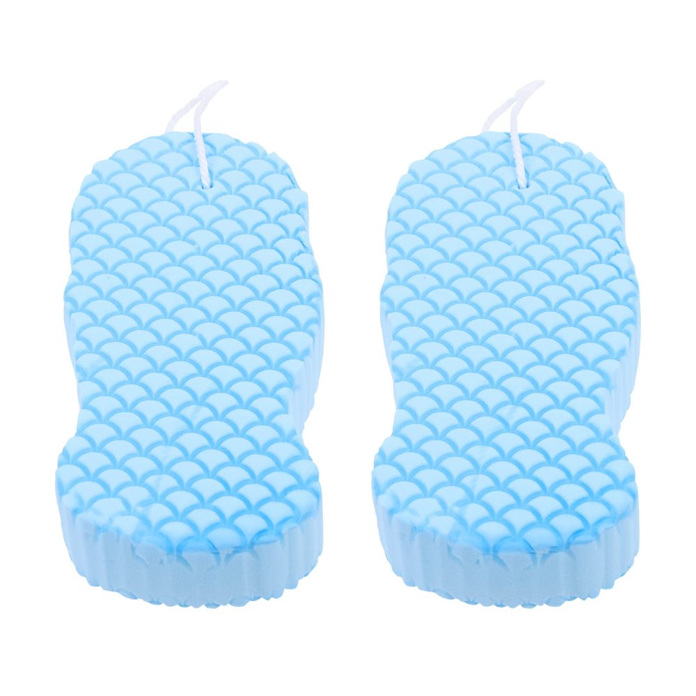 SOLUSTRE 2pcs Bath PVA Sponges for Gentle Cleaning Lightweight Shower Scrubber Soft and Exfoliating Body Wash Sponge for Newborns and Boy Girl