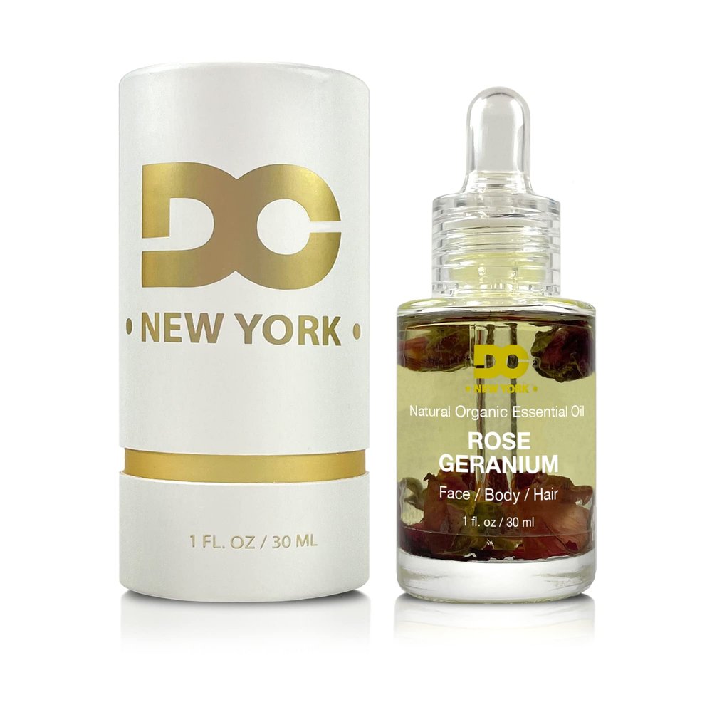 Daniella's Candles Rose Geranium Multi-use Organic Oil for Face, Body and Hair, 100% Pure Moisturizing Oil - 30ml/1oz
