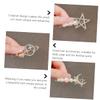 Yardenfun 4pcs Dreamy Planet Clips Cute Hair Accessories for Girls Elegant Design for Parties and Festivals Includes Star and Oval Shapes for Hairstyles view 2