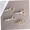 Yardenfun 4pcs Dreamy Planet Clips Cute Hair Accessories for Girls Elegant Design for Parties and Festivals Includes Star and Oval Shapes for Hairstyles view 3