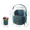 Busy Mom Multi-Function Make Up Case Dustproof Cosmetic Storage Box,Cosmetics Skin Care Products Jewelry Organizer Case Finishing Box Bedroom Bathroom Desktop (Green) view 2