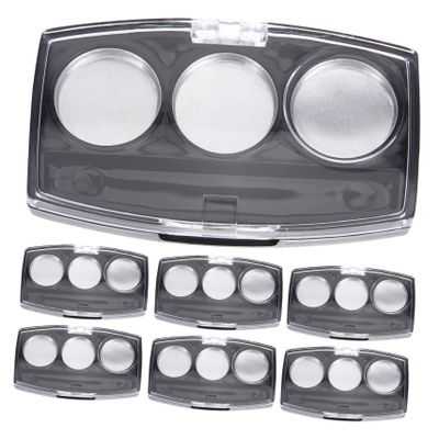 LABRIMP Aluminum Eyeshadow Pans 10pcs Empty Eyeshadow Palette Box Bulk Trays for Diy Makeup Portable and Leakproof