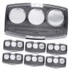 LABRIMP Aluminum Eyeshadow Pans 10pcs Empty Eyeshadow Palette Box Bulk Trays for Diy Makeup Portable and Leakproof view 1
