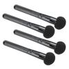 Mikinona 4pcs Mushroom Makeup Puff Dual-use Beauty Sponge for Liquid Foundation Soft Cosmetic Applicators for Makeup Application Travel-friendly Design Black view 1