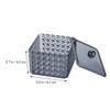 COLLBATH Transparent Acrylic Cotton Swab Storage Box with Protective Lid Diamond Pattern Square Cotton Pad Holder for Bathroom Makeup Organization Small Space-saving Container view 4