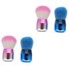 minkissy 4pcs Mushroom Shape Cosmetic Powder Brush for Loose Powder Blush Application Professional Makeup Tool Dense Bristles for Even Coverage for Home Travel Use view 1
