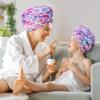 MADHOLLY Microfiber Hair Towel for Kids Gift - Soft Super Absorbent Rapid Drying Hair Towel Wrap Turban for Girls Women with Button, Anti-Frizz for Thicker Curly Long Hair, 2Pack view 2