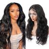 13x6 HD Transparent Lace Front Human Hair Frontal Wigs for Black Women Brazilian Natural Hairline Body Wave Human Hair Wigs Brazilian Virgin Human Hair Wigs Nature Color 26 inch view 1