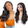 13 * 6 Body Wave Lace Front Wigs 22 Inch Brazilian Body Wave Virgin Human Hair Wigs Lace Front Wigs Human Hair Pre Plucked Nature Color view 1