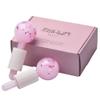 Emuya Ice Globes for Facials  Facial Tools for Face & Eye Puffiness Relief, Cool Skincare Cryo Tools - Pink Drink Glitter view 1
