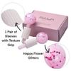 Emuya Ice Globes for Facials  Facial Tools for Face & Eye Puffiness Relief, Cool Skincare Cryo Tools - Pink Drink Glitter view 3