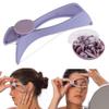 Tactine Eyebrow Face and Body Hair Threading and Removal System Tweezers for eyebrows, threading tool, threading machine for women, threading epilators for women (Purple) view 1