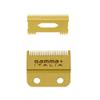 GAMMA+ Replacement Fixed Gold Titanium Fade Hair Clipper Blade with Moving Gold Titanium Slim Tooth Cutter Set view 1