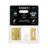 GAMMA+ Replacement Fixed Gold Titanium Fade Hair Clipper Blade with Moving Gold Titanium Slim Tooth Cutter Set view 2