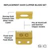 Stylecraft Replacement Fixed Gold Titanium Fade Hair Clipper Blade with Moving Gold Titanium Slim Deep Tooth Cutter Set view 3