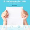 12 Pack 1200 Counts Disposable Towelettes for Face, Face Towel Bulk Cotton Face Tissues Soft Facial Tissue Dry Wet Use for Sensitive Skin Care, Makeup Removing, Surface Cleaning, 5.9 x 7.8 Inch view 2