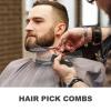 LALAFINA Hair 3pcs Stainless Steel Beard Comb Wide Tooth Comb For Curly Hair Styling Professional Styling Tool For Women Men Home Salon Everyday view 3