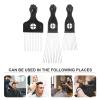 LALAFINA Hair 3pcs Stainless Steel Beard Comb Wide Tooth Comb For Curly Hair Styling Professional Styling Tool For Women Men Home Salon Everyday view 4