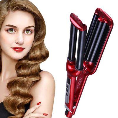 Triple Barrel Curling Iron 3 Barrel Hair Curler Curling Wand for Short Long Hair Beach Wave Crimper Tool Deep Waver Iron Dual Voltage