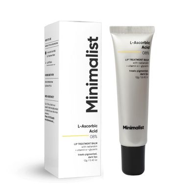Careers 8% L-Ascorbic Acid Lip Treatment Balm with Vitamin E, Radianskin & Glycerine for Pigmented & Dark Lips | 12 gm