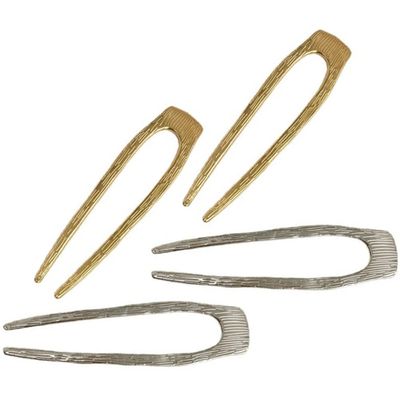 4pcs Hair Plug Hair Sticks French Pins Hair Bun Hair Holder Hair Pins for Women Hair Accessories Metal Hair Fork Bun Hair Pin Updo Hair Stick Chignon Pin Metal Hair Stick