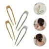 4pcs Hair Plug Hair Sticks French Pins Hair Bun Hair Holder Hair Pins for Women Hair Accessories Metal Hair Fork Bun Hair Pin Updo Hair Stick Chignon Pin Metal Hair Stick view 4