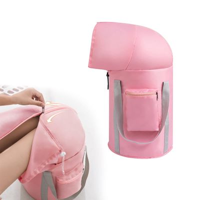 Foot Basin Portable Foot Spa Collapsible Foot Soaking Tub Foldable Foot Spa Foot Soak Tub Multifunctional Laundry Bucket Storage Bags With Insulation Cover Fully Wrapped Knee Fumigation ( Color : Pink
