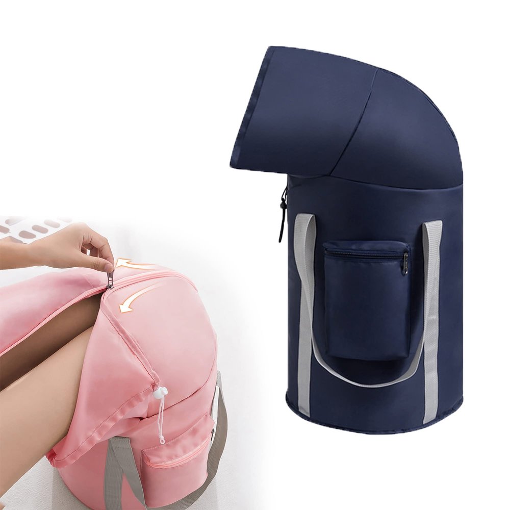 Foot Basin Portable Foot Spa Collapsible Foot Soaking Tub Foldable Foot Spa Foot Soak Tub Multifunctional Laundry Bucket Storage Bags With Insulation Cover Fully Wrapped Knee Fumigation ( Color : Dark