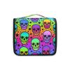 Hanging Toiletry Bag Rainbow Stars Skulls Travel Makeup bag for Toiletries Portable Travel Toiletry Organizer Cosmetic Bags with Hanging Hook view 2