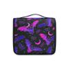 Hanging Toiletry Bag Purple Bat Gothic Travel Makeup bag for Toiletries Portable Travel Toiletry Organizer Cosmetic Bags with Hanging Hook view 2