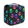 Hanging Toiletry Bag Rainbow Style Skull Travel Makeup bag for Toiletries Portable Travel Toiletry Organizer Cosmetic Bags with Hanging Hook view 1