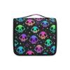 Hanging Toiletry Bag Rainbow Style Skull Travel Makeup bag for Toiletries Portable Travel Toiletry Organizer Cosmetic Bags with Hanging Hook view 2