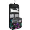 Hanging Toiletry Bag Rainbow Style Skull Travel Makeup bag for Toiletries Portable Travel Toiletry Organizer Cosmetic Bags with Hanging Hook view 3