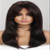 Vsadsau Black Short Bob Straight Synthetic Wigs Middle Part Wigs For Women Daily Cosplay Heat Resistant Fiber Wigs LC259-8 view 1