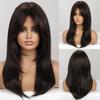 Vsadsau Black Short Bob Straight Synthetic Wigs Middle Part Wigs For Women Daily Cosplay Heat Resistant Fiber Wigs LC259-8 view 2