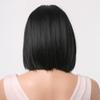 Vsadsau Black Short Bob Straight Synthetic Wigs Middle Part Wigs For Women Daily Cosplay Heat Resistant Fiber Wigs LC259-8 view 4