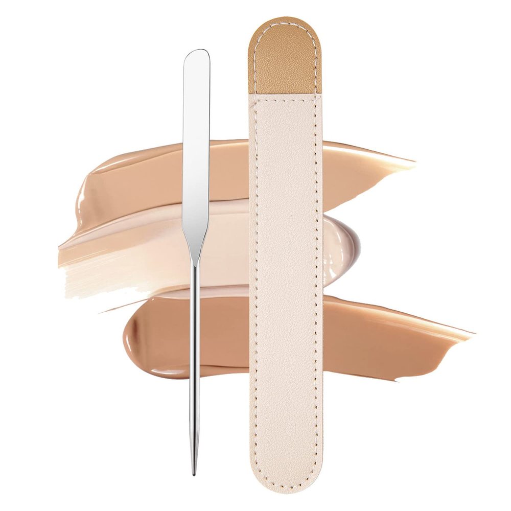 Spatula Makeup Korean, Stainless Steel Makeup Spatula and Palette Set Korean Makeup Spatula, Professional Facial Cosmetic Makeup Tool (1 Spatula)