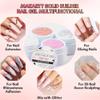 Makartt 3d Gel Nail Art Kit: All in One 3D Sculpting Builder DIY Kit Non-Stick-Hand Solid Gels UV LED Soak Off Gel Polish Painted Carving Molding Hard Gels Rhinestones Chrome Nail Art Salon Home view 3