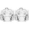Acrylic Nail Brush Glass Dappen Monomer Dish Crystal Acrylic Nail Cup with Lid Square Liquid Powder Dappen Bowl Dish Powder Dispenser 2pcs view 1